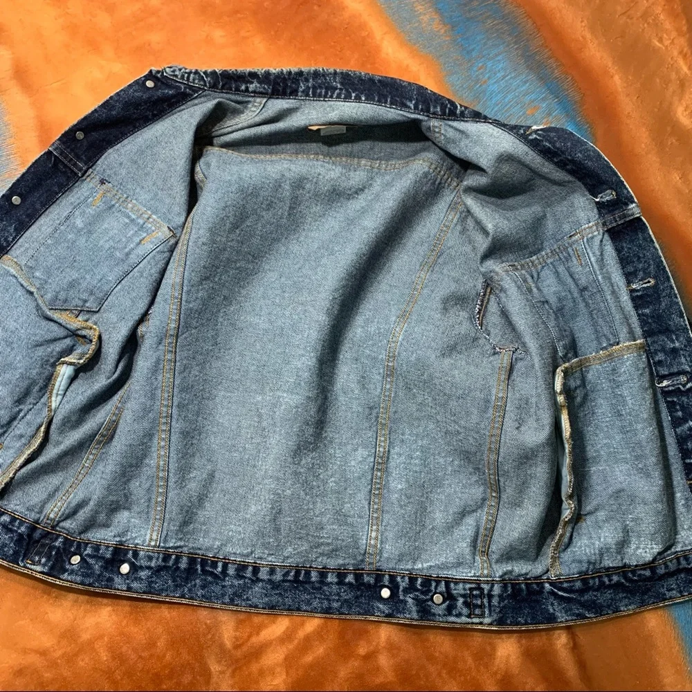Vintage Levis Denim bleach wash Jean Jacket